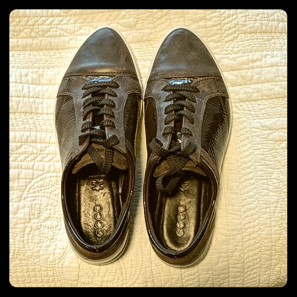 Brown sneakers